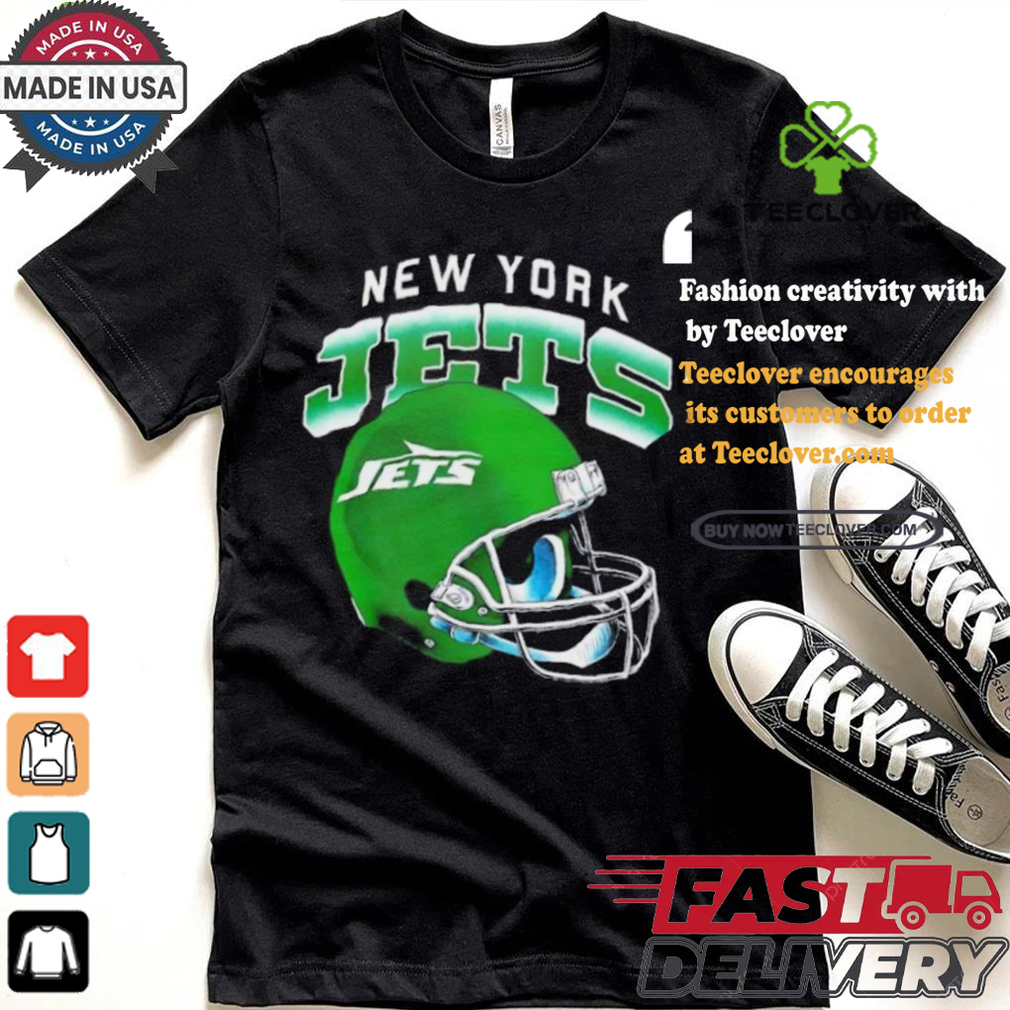 New York Jets gradient helmet shirt New York Jets gradient helmet shirt