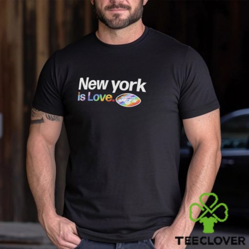 New York Jets is love city pride team logo hoodie, sweater, longsleeve, shirt v-neck, t-shirt