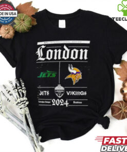 New York Jets vs Minnesota Vikings NFL International Series London 2024 logo shirt