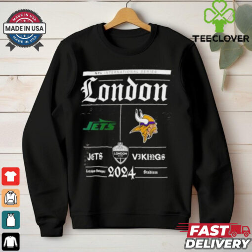 New York Jets vs Minnesota Vikings NFL International Series London 2024 logo hoodie, sweater, longsleeve, shirt v-neck, t-shirt