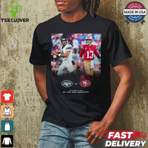 New York Jets vs San Francisco 49ers september 9 2024 shirt