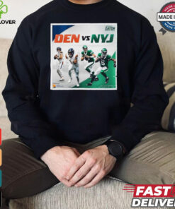 New York Jets vs. Denver Broncos 2024 NFL Week 4 Crucial Catch Matchup T Shirt