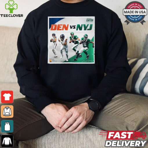 New York Jets vs. Denver Broncos 2024 NFL Week 4 Crucial Catch Matchup T Shirt