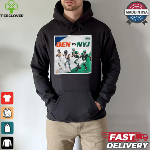 New York Jets vs. Denver Broncos 2024 NFL Week 4 Crucial Catch Matchup T Shirt