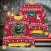 Cincinnati Bengals x Grinch NFL Dr. Seuss How the Grinch Stole Christmas with Super Bowl Trophy Ugly Christmas Sweater Red