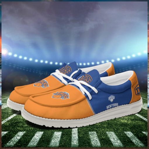 New York Knicks 2024 Personalized Hey Dude Shoes