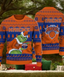 New York Knicks Grinch Christmas Ugly Sweater