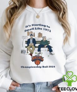 New York Knicks It’s Starting to Smell Like 1973 Championship Ball 2024 Shirt