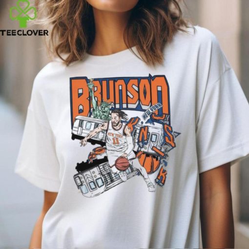 New York Knicks Jalen Brunson bus accident shirt