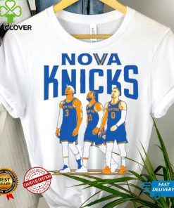 New York Knicks Josh Hart Jalen Brunson and Donte DiVincenzo Nova Knicks art hoodie, sweater, longsleeve, shirt v-neck, t-shirt