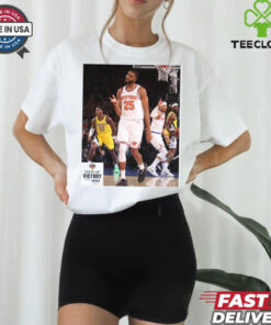 New York Knicks Mikal Bridges #25 Taste Of Victory Poster t shirt