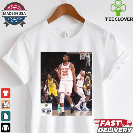 New York Knicks Mikal Bridges #25 Taste Of Victory Poster t shirt
