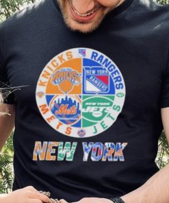 New York Knicks New York Rangers New York Jets New York Mets New York City 2023 Logo shirt 1 New York Knicks New York Rangers New York Jets New York Mets New York City 2023 Logo shirt
