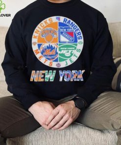 New York Knicks New York Rangers New York Jets New York Mets New York City 2023 Logo shirt 4 New York Knicks New York Rangers New York Jets New York Mets New York City 2023 Logo shirt