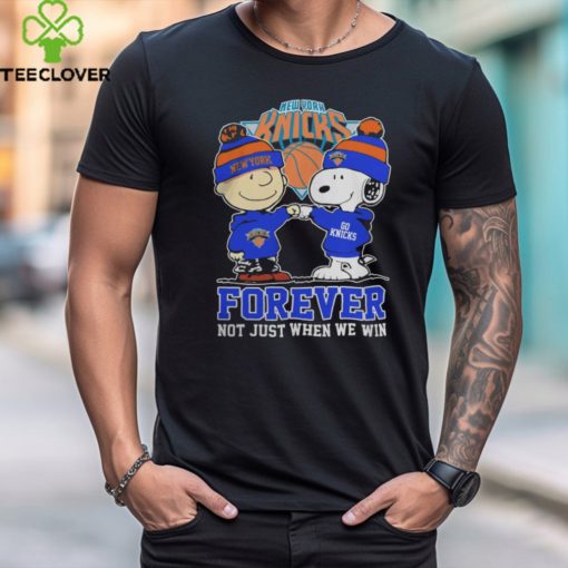 New York Knicks Snoopy And Charlie Brown Forever Not Just When We Win 2024 Shirt