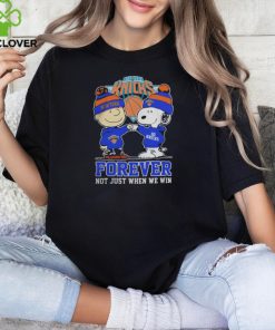 New York Knicks Snoopy And Charlie Brown Forever Not Just When We Win 2024 Shirt