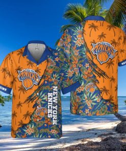 New York Knicks Themed Vibrant Hawaiian Shirt