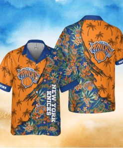 New York Knicks Themed Vibrant Hawaiian Shirt