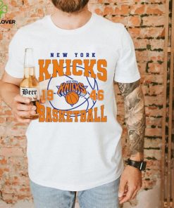 New York Knicks basketball NBA est 1946 logo retro shirt