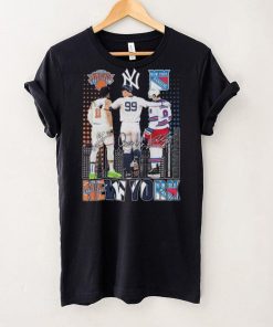 New York Knicks x New York Yankees x New York Rangers Signatures Shirt