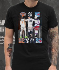 New York Knicks x New York Yankees x New York Rangers Signatures Shirt