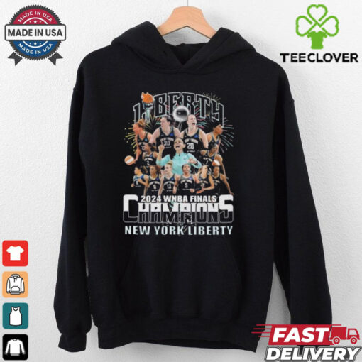 New York Liberty 2024 WNBA Finals Champions Celebrating Fireworks Shirt