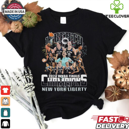 New York Liberty 2024 WNBA Finals Champions Celebrating Fireworks Shirt