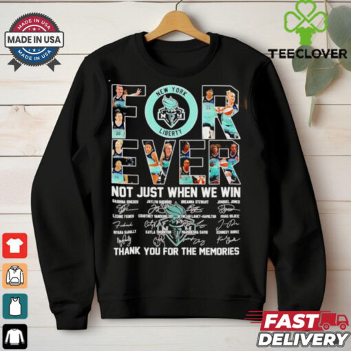 New York Liberty 2024 thank you for the memories signature hoodie, sweater, longsleeve, shirt v-neck, t-shirt