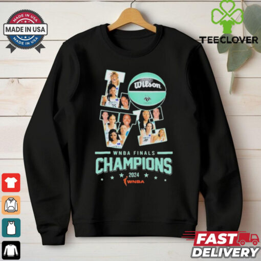 New York Liberty Champions Of Love WNBA Finals 2024 Shirt