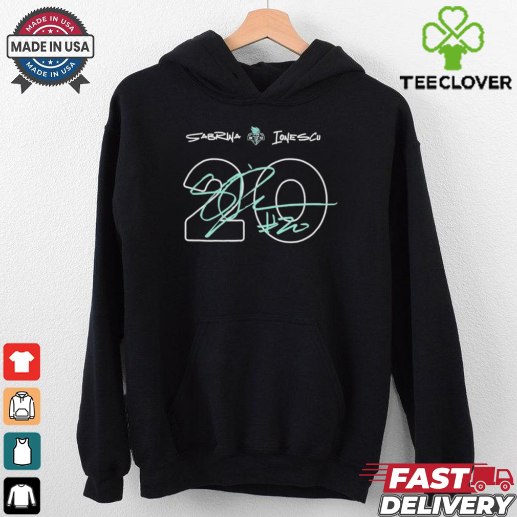 New York Liberty Sabrina Ionescu No. 20 signature shirt New York Liberty Sabrina Ionescu No. 20 signature shirt