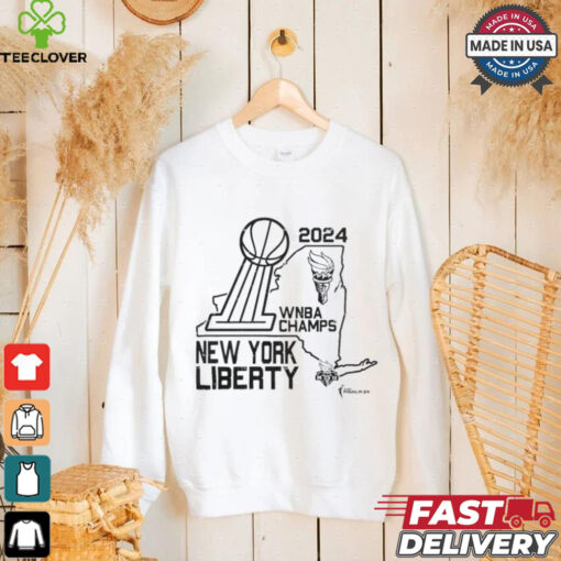New York Liberty Stadium Essentials Unisex 2024 WNBA Finals Champions Hometown Shirt