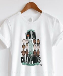 New York Liberty Stadium Essentials Unisex 2024 WNBA Finals Champions Teammates Roster T Shirt