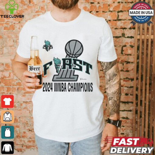 New York Liberty Stadium Essentials Unisex First Time WNBA Finals Champions Shirt