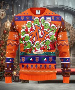 New York Mets 12 Grinch Xmas Day Christmas Ugly Sweater