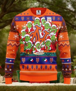 New York Mets 12 Grinch Xmas Day Christmas Ugly Sweater
