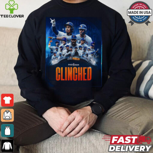 New York Mets 2024 MLB Postseason Clinched Citi Field shirt