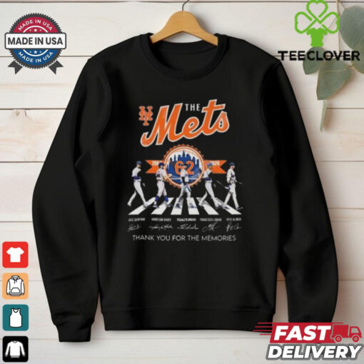 New York Mets 62 Years 1962 2024 Thank You For The Memories Walking Signatures T hoodie, sweater, longsleeve, shirt v-neck, t-shirt