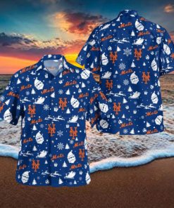 New York Mets Christmas Hawaiian Shirt Beach Gift Fans For Men And Women