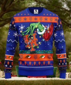 New York Mets Grinch Christmas Ugly Sweater