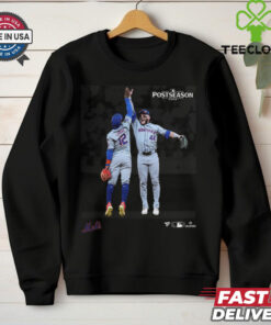 New York Mets Harrison Bader & Francisco Lindor 2024 MLB Postseason Moments T Shirt