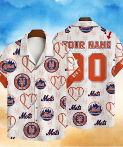 New York Mets MLB Custom Name And Number Summer 3D Hawaiian Shirt