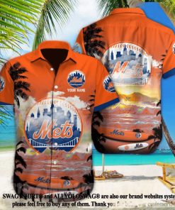 New York Mets MLB Custom Unisex All Over Printed Hawaiian Shirt