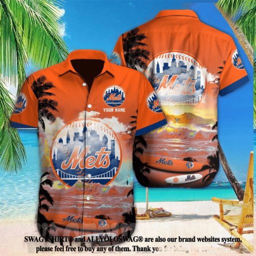 New York Mets MLB Custom Unisex All Over Printed Hawaiian Shirt