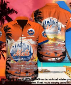 New York Mets MLB Custom Unisex All Over Printed Hawaiian Shirt