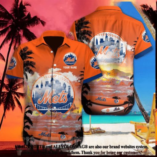 New York Mets MLB Custom Unisex All Over Printed Hawaiian Shirt
