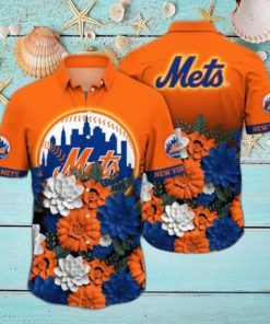New York Mets MLB Flower Hawaii Shirt And Tshirt For Fans