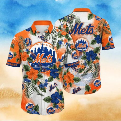 New York Mets MLB Flower Hawaiian Shirt For Men Women Style Gift For Fans