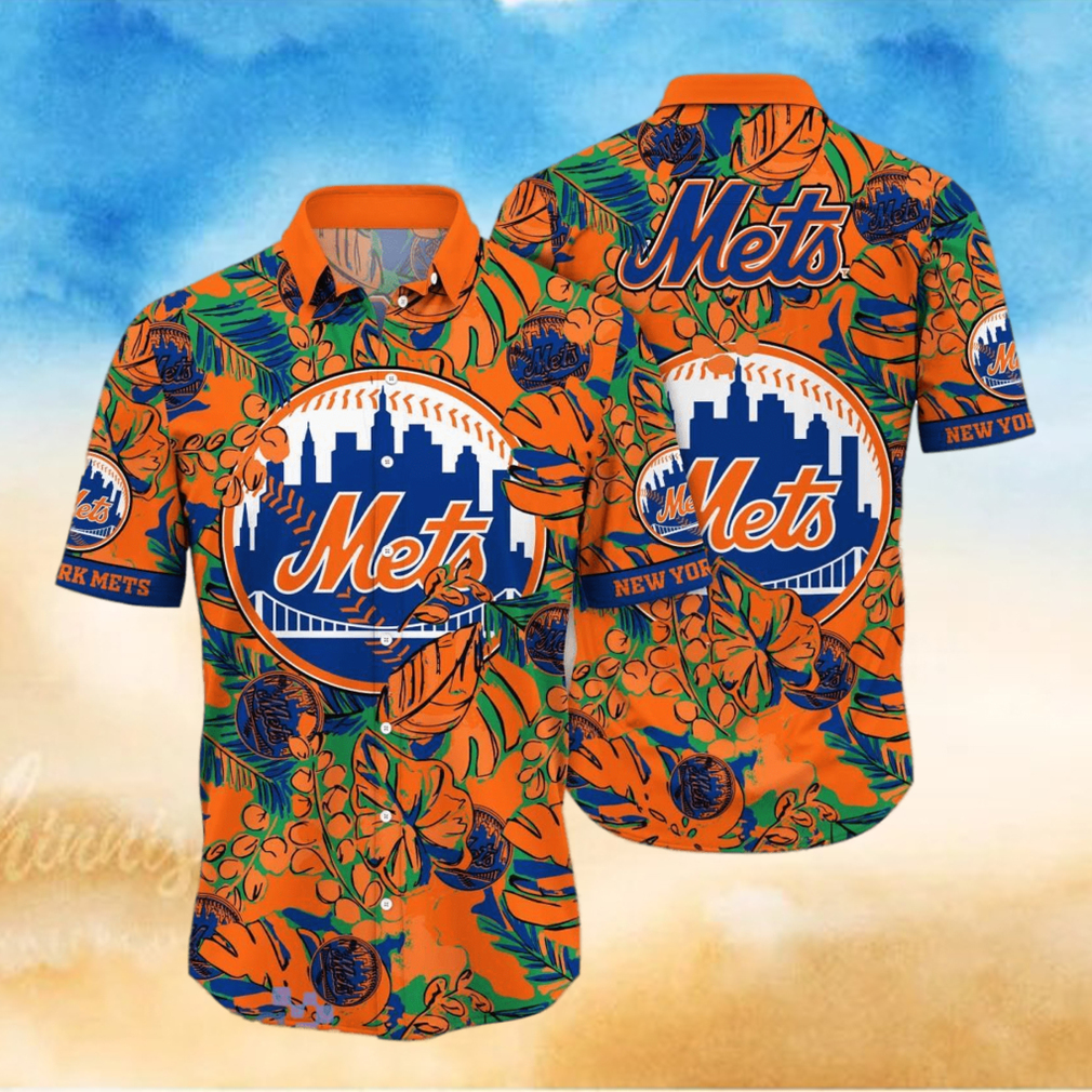 New York Mets MLB Flower Hawaiian Shirt Special Gift For Fans New York Mets MLB Flower Hawaiian Shirt Special Gift For Fans