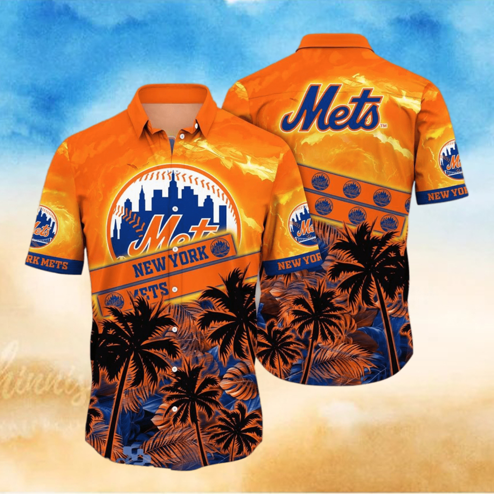 New York Mets MLB Flower Hawaiian Shirt Style Gift For Fans New York Mets MLB Flower Hawaiian Shirt Style Gift For Fans