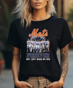 New York Mets MLB Forever Not Just When We Win Signatures Logo T hoodie, sweater, longsleeve, shirt v-neck, t-shirt